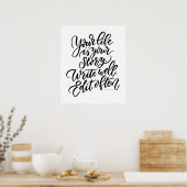 Poster Votre vie est votre histoire (Cuisine)