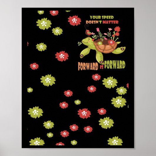 Poster Votre vitesse ne va pas vers l'avant est l'autocol (Devant)