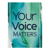 Poster Votre voix compte (Devant)