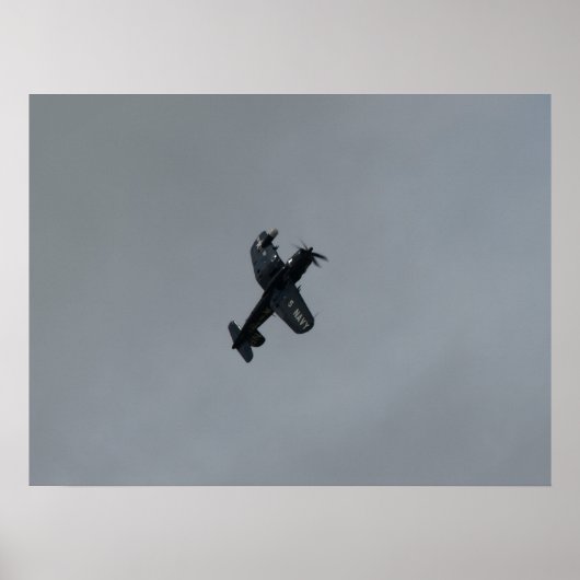 Poster Vought F4U-5NL Corsair. (Devant)