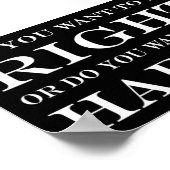 Poster Voulez-Vous Avoir Raison Ou Être Heureux ? 024 (Coin)