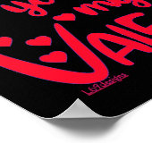 Poster VOULEZ-VOUS ÊTRE MA VALENTINE ? cadeau de la Saint (Coin)