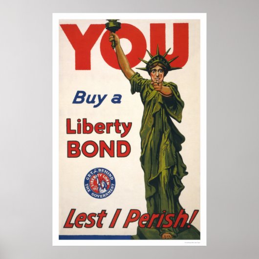 Poster Vous—Achetez une obligation de liberté—De peur que (Devant)