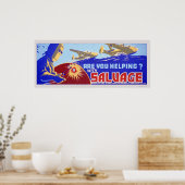 Poster Vous aidez ? Sauvegarde - WPA (Cuisine)