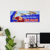 Poster Vous aidez ? Sauvegarde - WPA (Bureau à domicile)