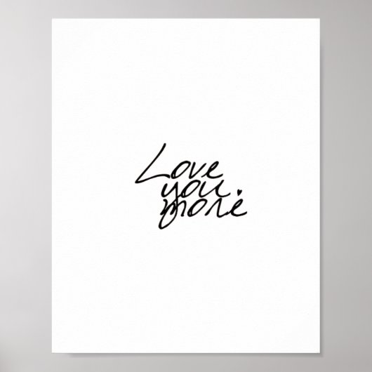 Poster Vous aime plus de manière authentique et sincère  (Devant)