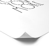 Poster Vous aime plus Design minimaliste esthétique (Coin)
