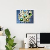 Poster Vous aimez grand-mère arbre à fleurs blanches Six (Bureau à domicile)