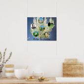 Poster Vous aimez grand-mère arbre à fleurs blanches Six (Cuisine)