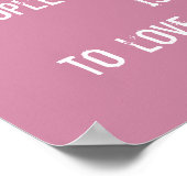 Poster Vous aimez vous-même, citation motivationnelle (Coin)