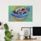 Poster Vous attendez à Rainbow Bridge (Bureau à domicile)