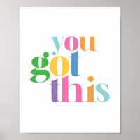 Vous Avez Ce Colorful Encourageur Inspirationnel