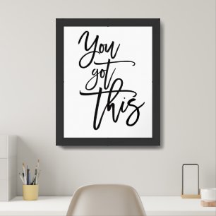 Poster Vous Avez Ce Devis Encourageant Noir