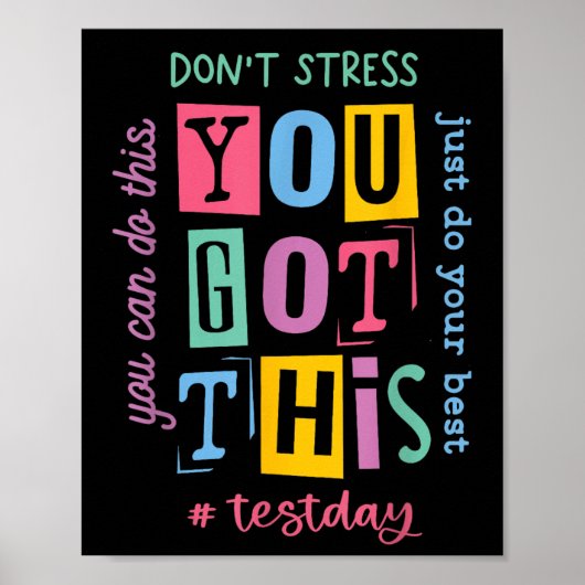 Poster Vous Avez Ce Dont Stress Rock Le Jour De Test (Devant)