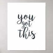 Poster Vous Avez Cette Citation De Typographie Motivation (Devant)