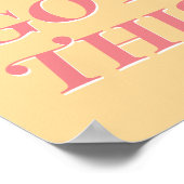 Poster Vous avez cette citation moderne pêche jaune (Coin)