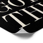 Poster Vous avez cette citation motivationnelle en noir e (Coin)