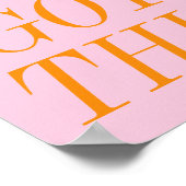 Poster Vous Avez Cette Citation Motivationnelle Rose Oran (Coin)