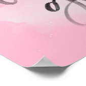 Poster Vous avez cette fille de typographie rose (Coin)