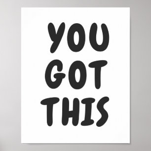 Poster Vous Avez Cette Mignonne Citation Inspirante Noir