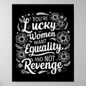 Poster Vous avez de la chance que les femmes veulent l'ég (Devant)