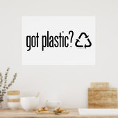 Poster vous avez du plastique ? Panneau de recyclage (Cuisine)