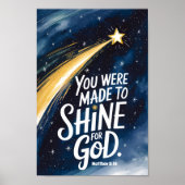 Poster Vous avez été fait pour briller Christian Nursery  (Devant)