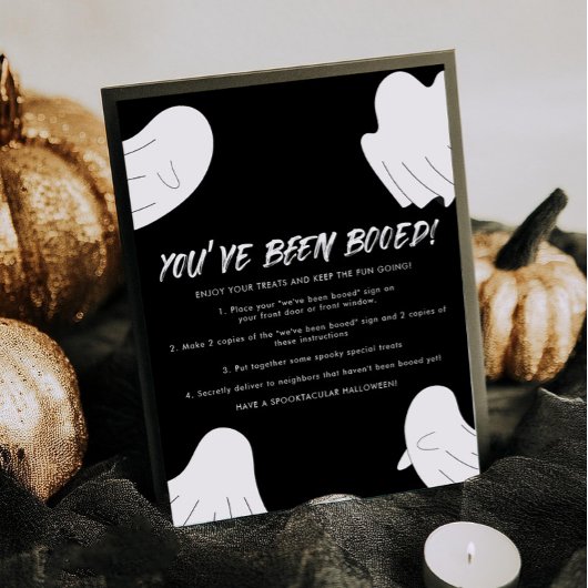 Poster Vous avez été réservé Boo Voisin Game Sign