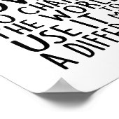 Poster Vous avez le pouvoir de changer le monde (Coin)