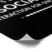 Poster Vous avez lu mon t-shirt, c'est une interaction so (Coin)