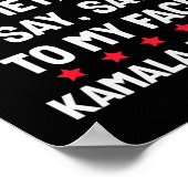 Poster Vous avez quelque chose à dire à mon visage Kamala (Coin)