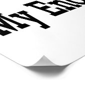 Poster Vous avez raison J'aime ma classe d'anglais (Coin)