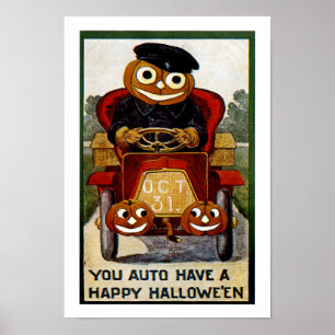 Poster Vous avez un Halloween heureux