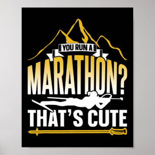 Poster Vous avez un marathon qui est un beau sport Biathl