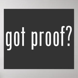 Poster vous avez une preuve ?