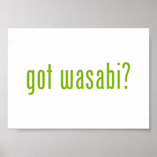 Poster vous avez wasabi ? (Devant)