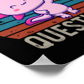 Poster Vous Axolotl Questions Retro 90s Vintage Sunset (Coin)