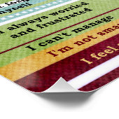 Poster "Vous Dites/Dieu Dit" Versets Inspirationnels De L (Coin)