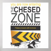 Poster Vous entrez maintenant dans la zone Chesed (Devant)