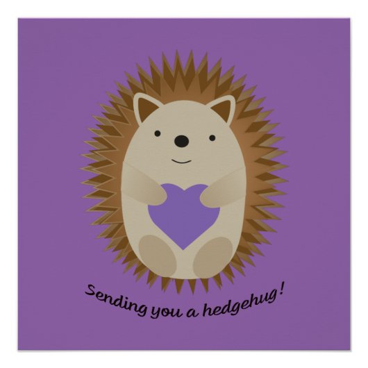 Poster Vous envoyer un hérisson de Hedgehug (Devant)