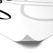 Poster vous et moi design moderne noir blanc amour (Coin)