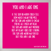 POSTER VOUS ET MOI SOMMES UN (Devant)