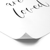 Poster Vous êtes adoré imprimer (Coin)