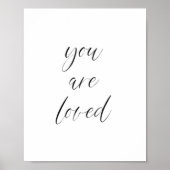 Poster Vous êtes adoré imprimer (Devant)