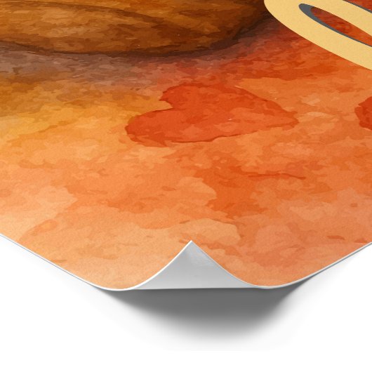 Poster Vous êtes aimé - Aquarelle Teddy Lecture de l'ours (Coin)