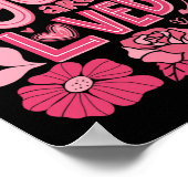 Poster Vous êtes aimé Boho Saint-Valentin Floral Fête des (Coin)