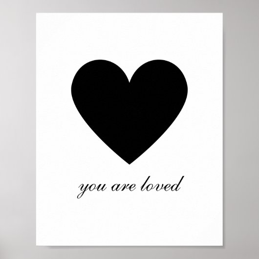 Poster Vous êtes aimé moderne (Devant)