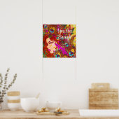 Poster Vous Êtes Assez D'Art Abstrait | Femmes avec plume (Cuisine)