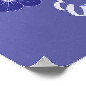 Poster "Vous Êtes Assez" Fleurs violettes Imprimer (Coin)