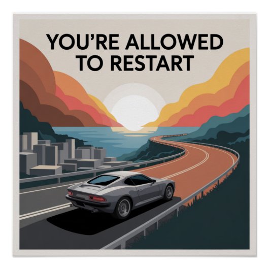 Poster Vous Êtes Autorisé À Redémarrer (Devant)